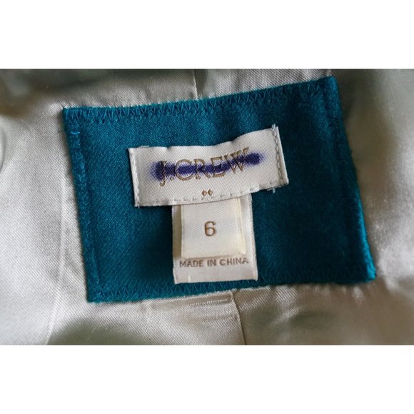 🇺🇸 J.CREW FACTORY schoolboy green blazer size 6 - Picture 4 of 7